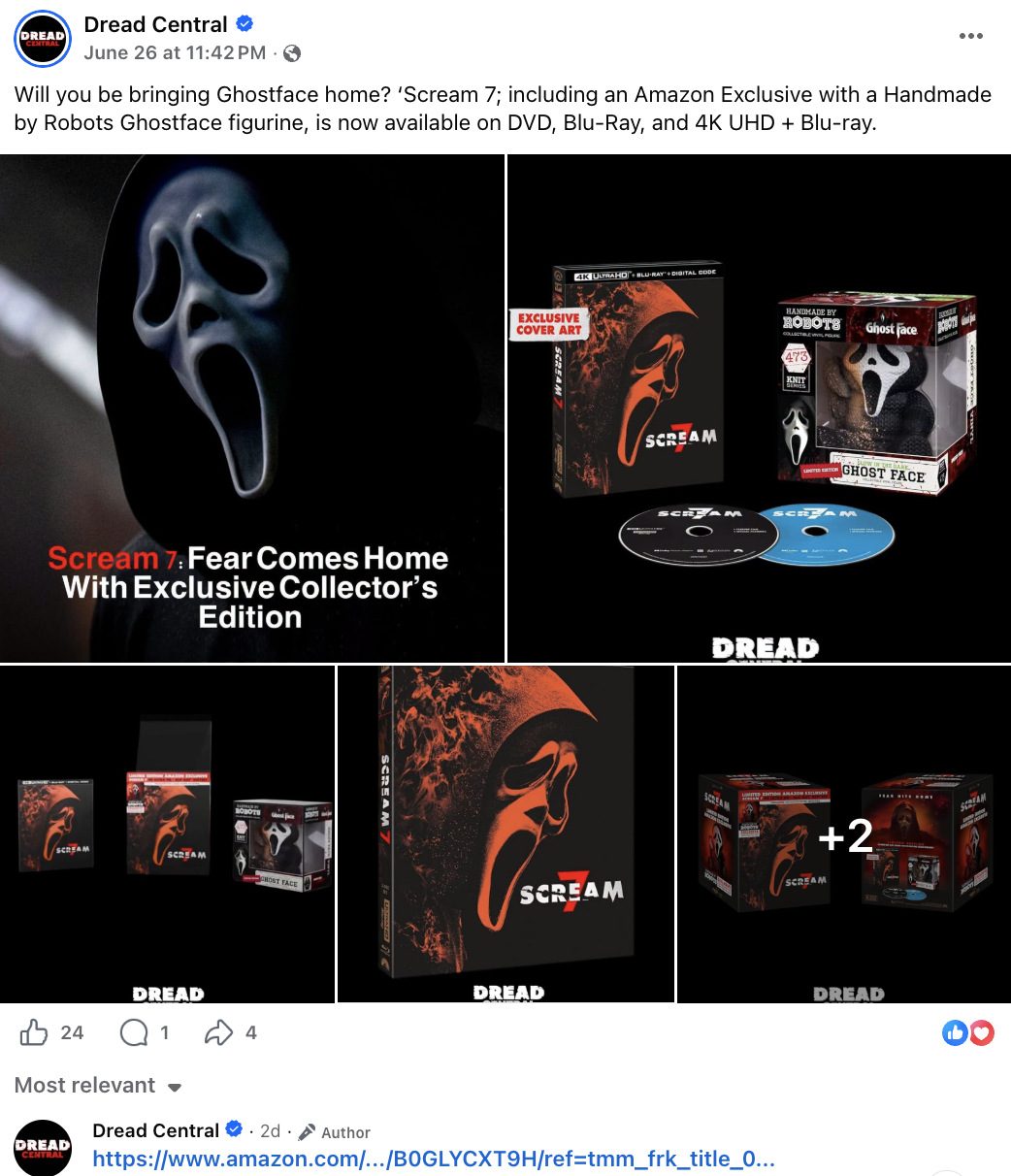 Dread Central - Facebook Post 2